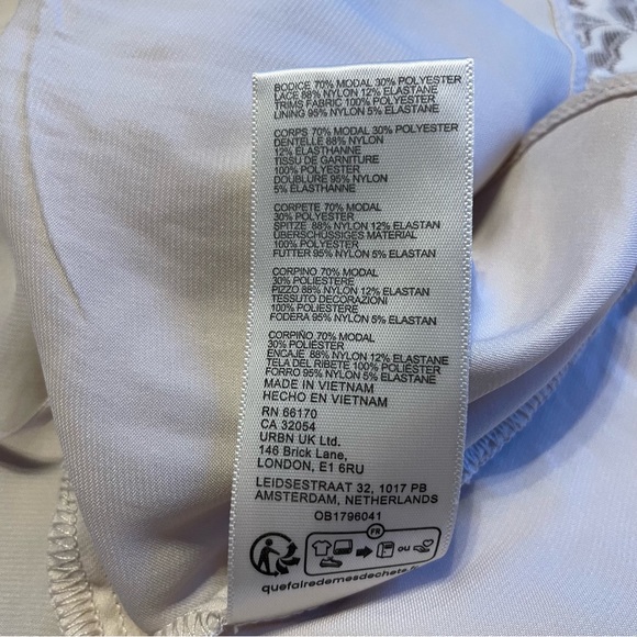 Free People Jazzy Mini Beige Lace Dress - Picture 10 of 15